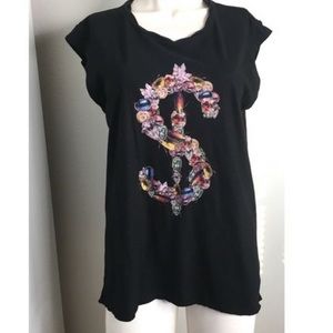 Pam & Gela $ dollar sign tee T-shirt